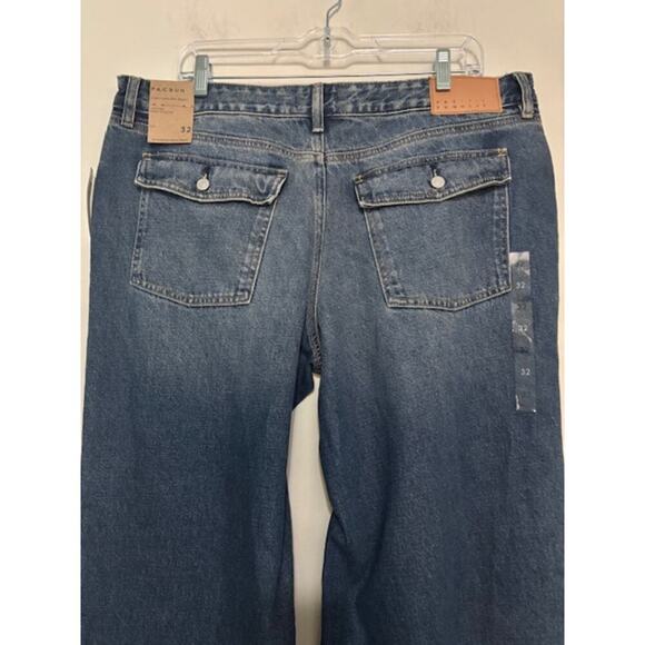 PacSun Casey Low Rise Baggy Wide Leg Denim Jeans Womens Size 32 NWT - Picture 4 of 10